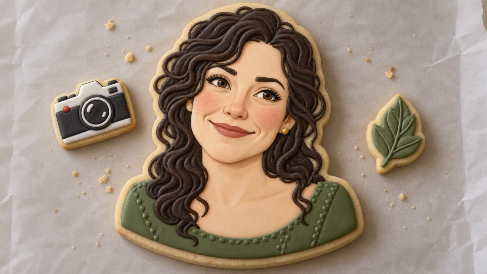 Synthetic illustrative image for Turn my caricature into one spectacular iced cookie