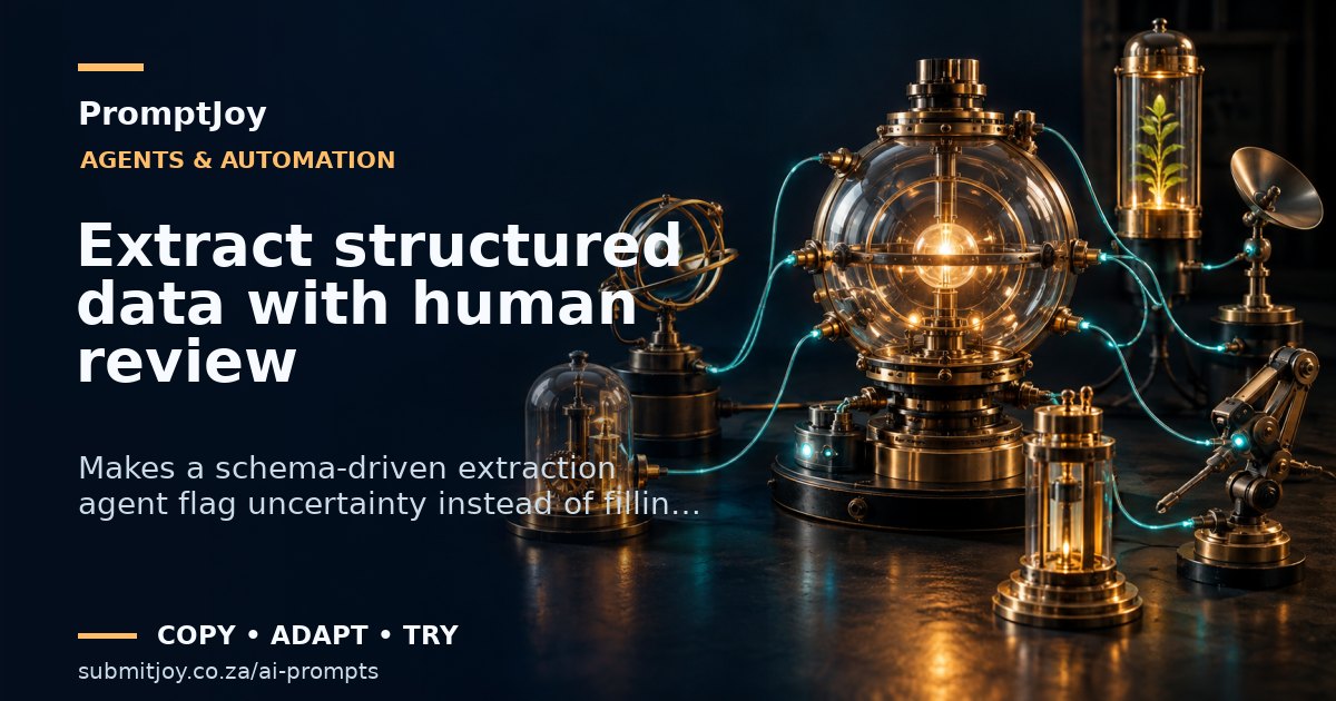 Illustration for Extract structured data with human review