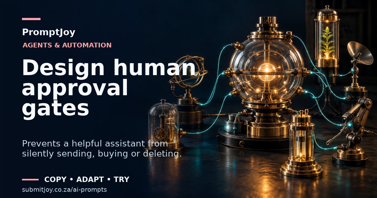 Illustration for Design human approval gates