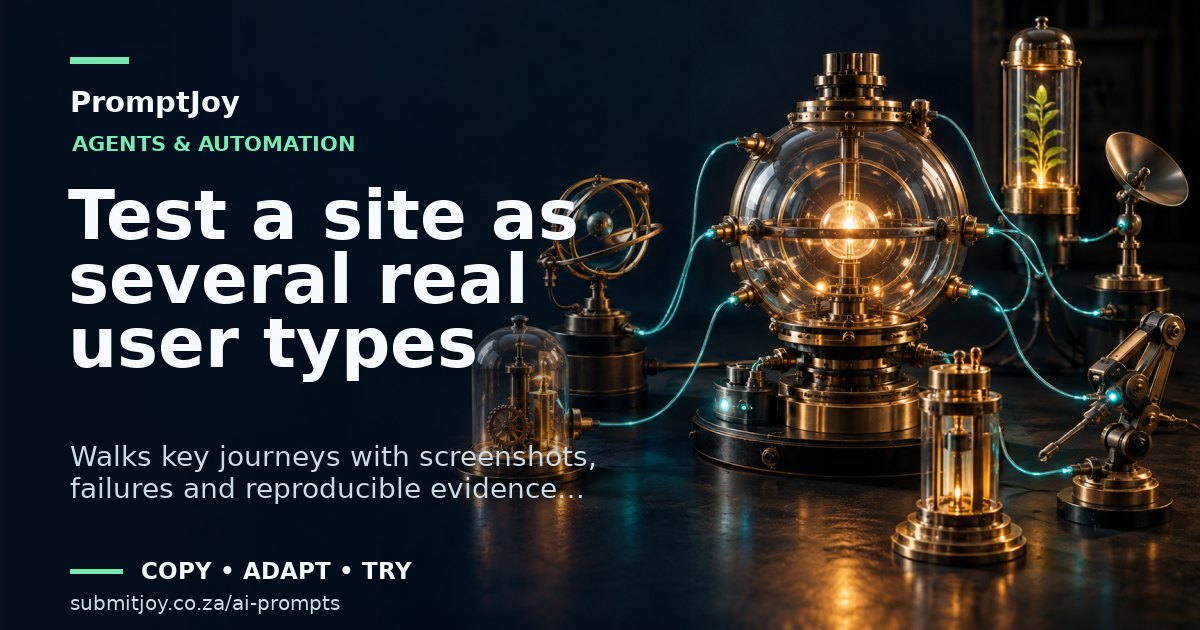 Editorial illustration for Test a site as several real user types