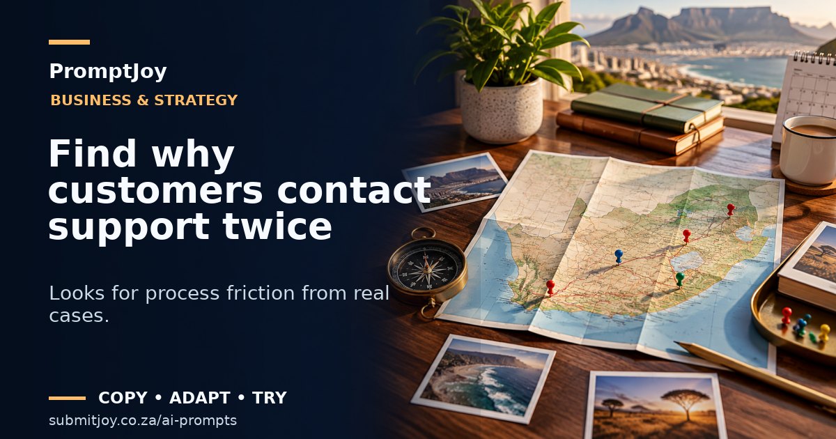 Editorial illustration for Find why customers contact support twice