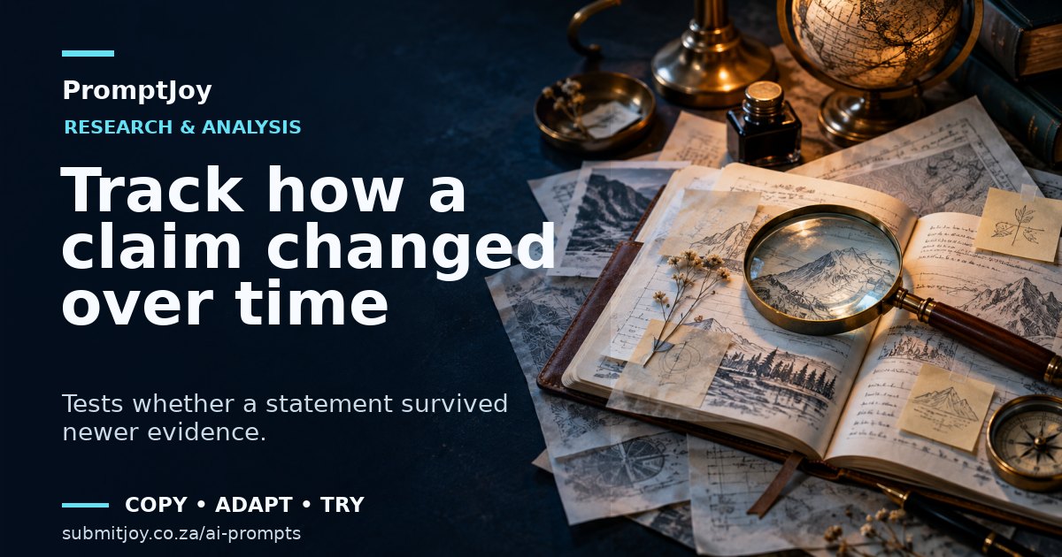 Editorial illustration for Track how a claim changed over time