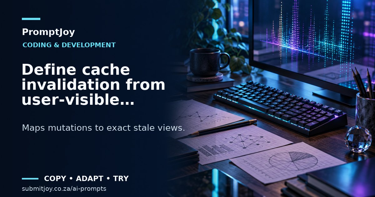 Editorial illustration for Define cache invalidation from user-visible examples