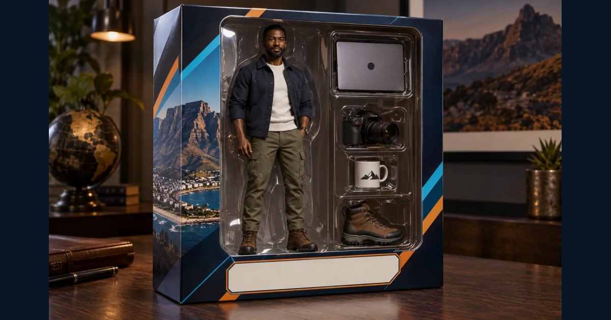 Premium boxed collectible figure with personalised accessories