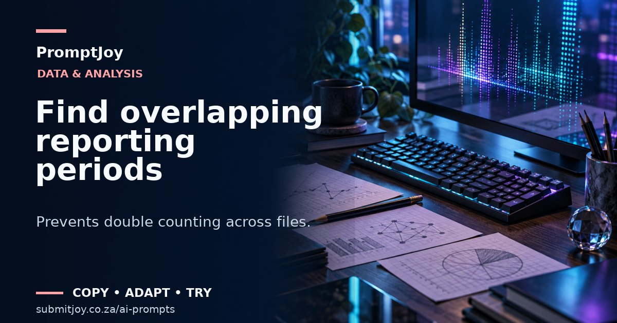 Illustration for Find overlapping reporting periods
