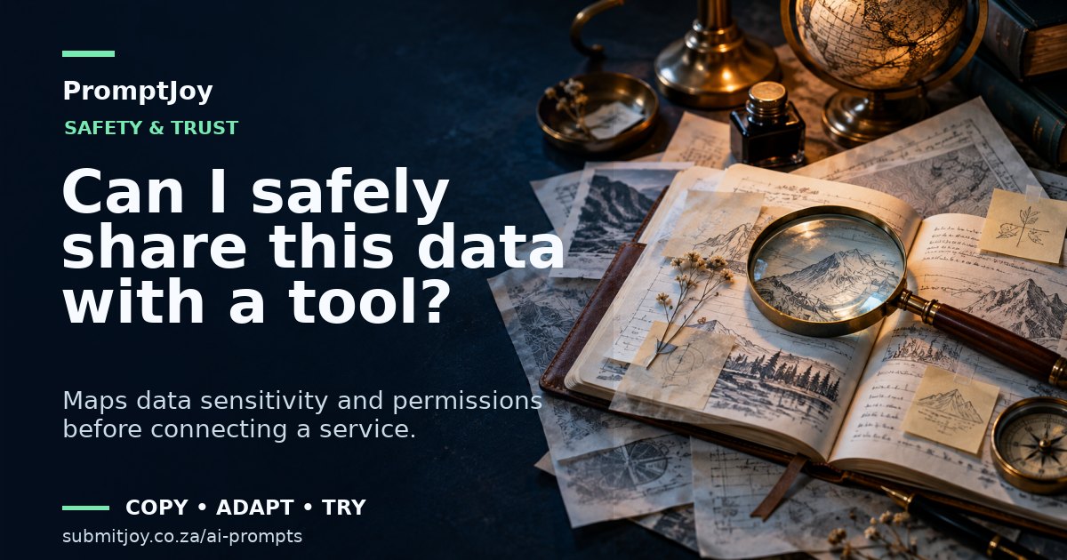 Editorial illustration for Can I safely share this data with a tool?