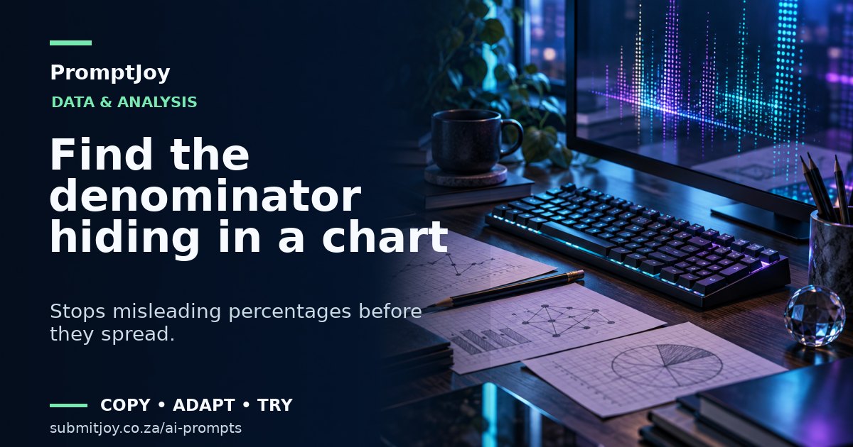 Editorial illustration for Find the denominator hiding in a chart