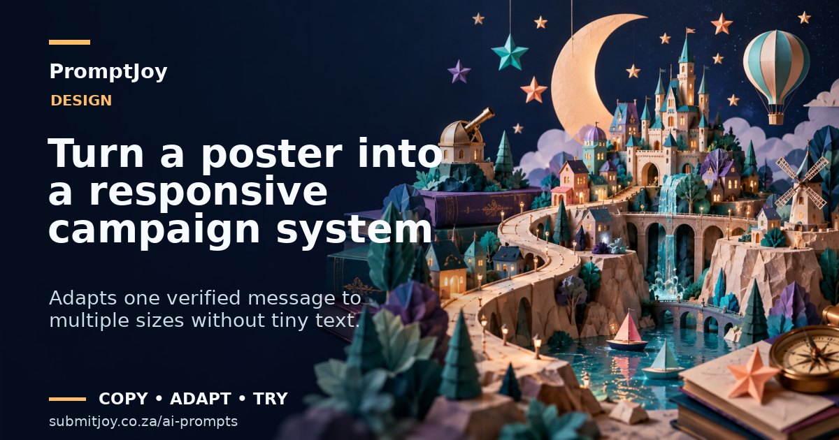 Illustration for Turn a poster into a responsive campaign system
