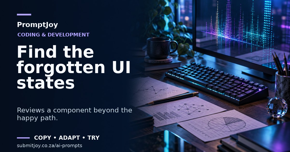 Editorial illustration for Find the forgotten UI states