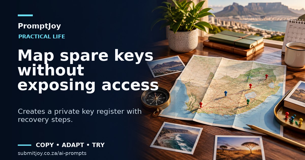 Illustration for Map spare keys without exposing access