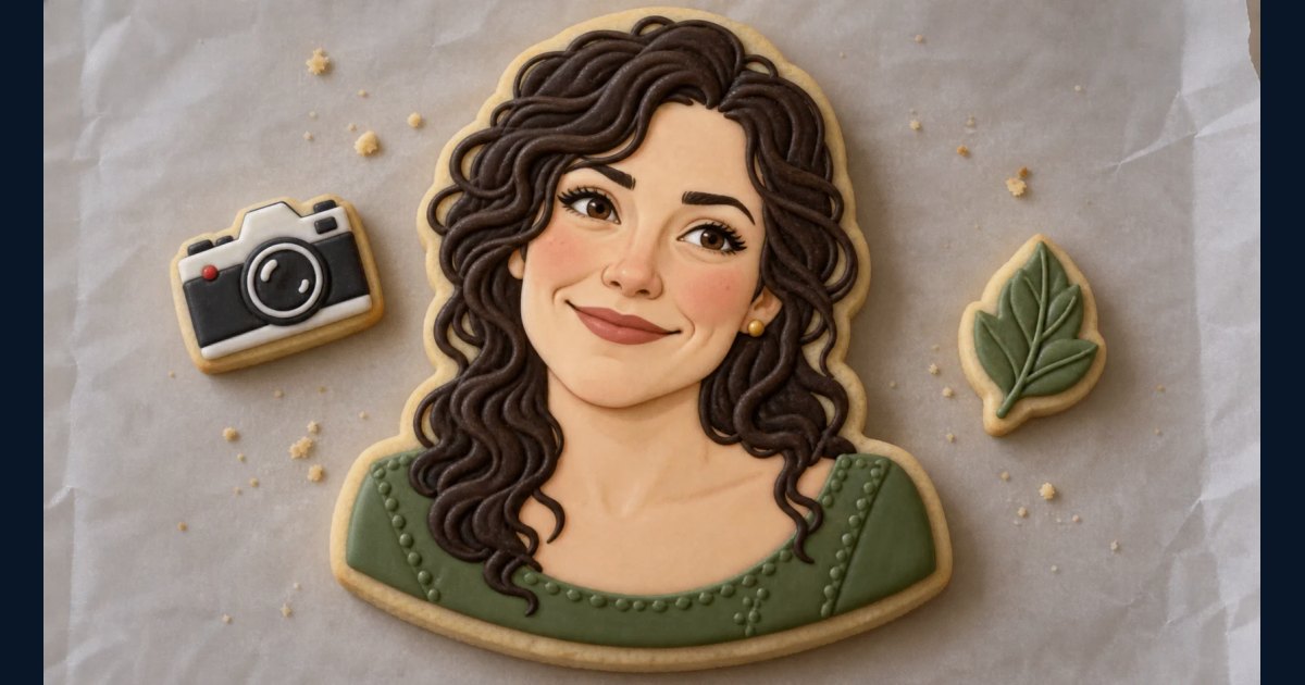 Synthetic illustrative image for Turn my caricature into one spectacular iced cookie