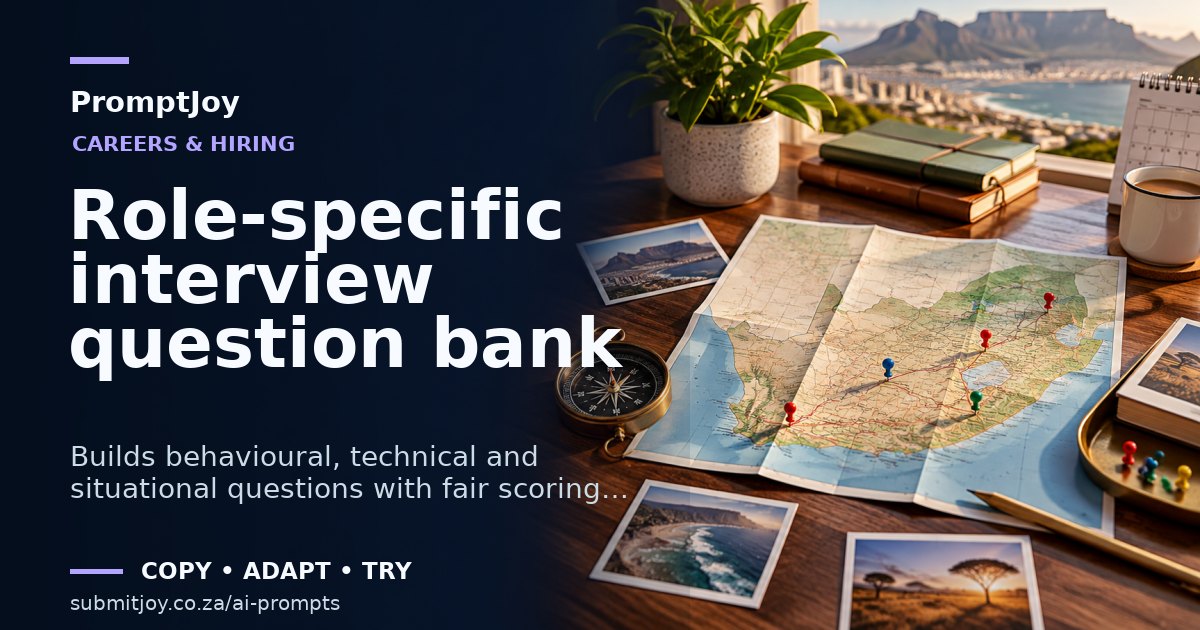 Editorial illustration for Role-specific interview question bank