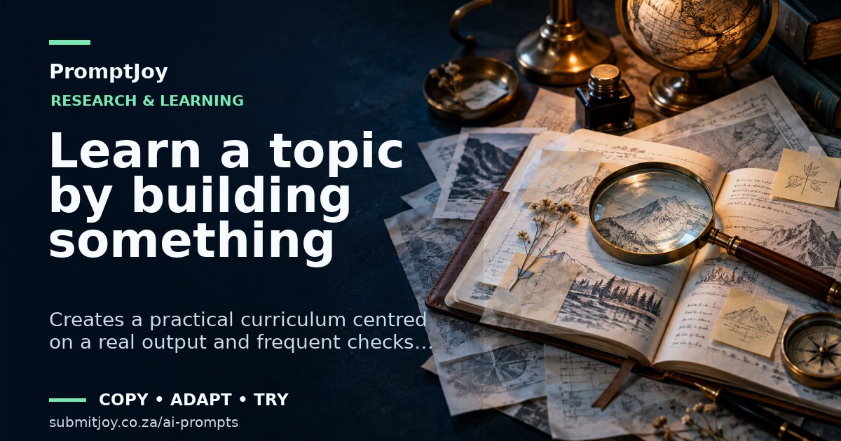 Illustration for Learn a topic by building something
