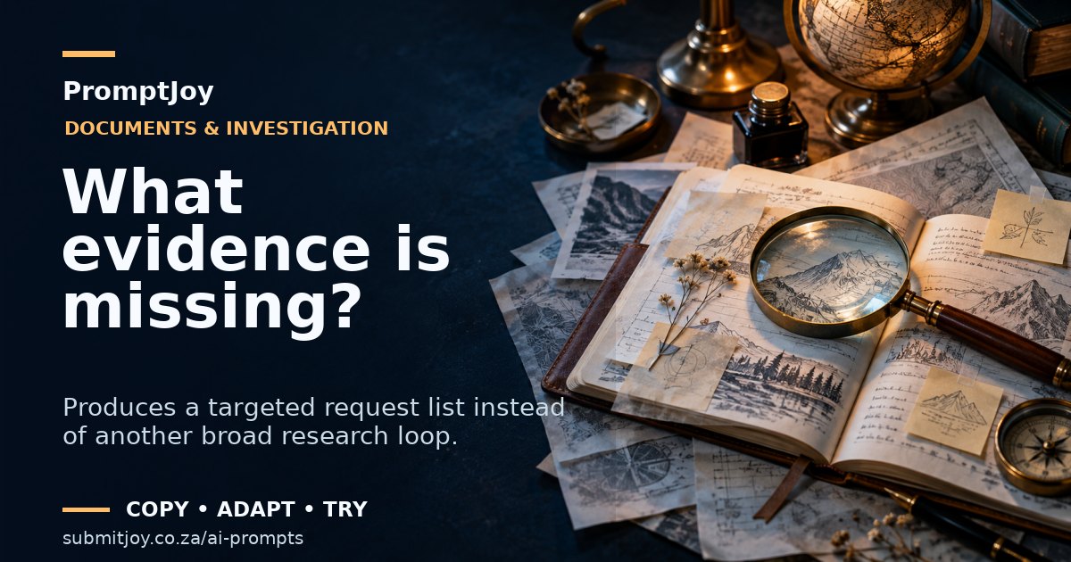 Illustration for What evidence is missing?