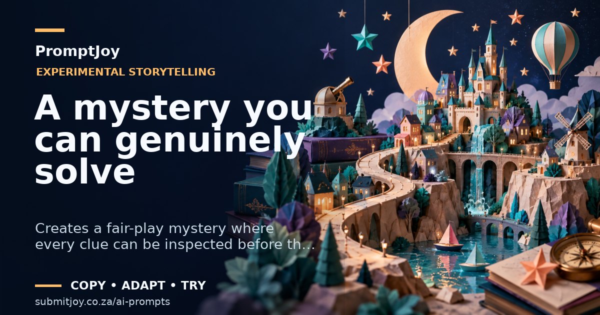 Illustration for A mystery you can genuinely solve