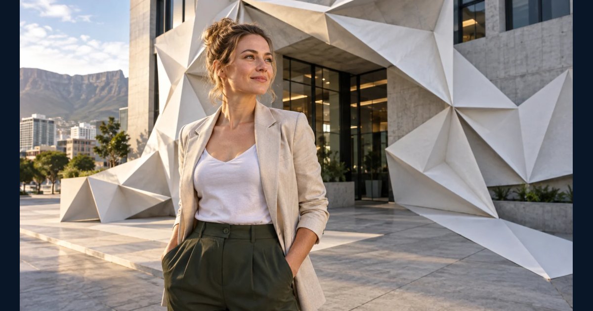 Synthetic illustrative image for Fold the building behind me into origami