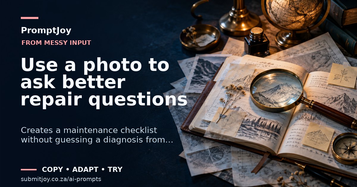 Illustration for Use a photo to ask better repair questions