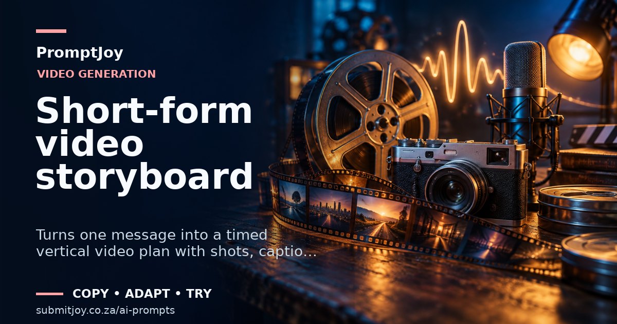 Editorial illustration for Short-form video storyboard